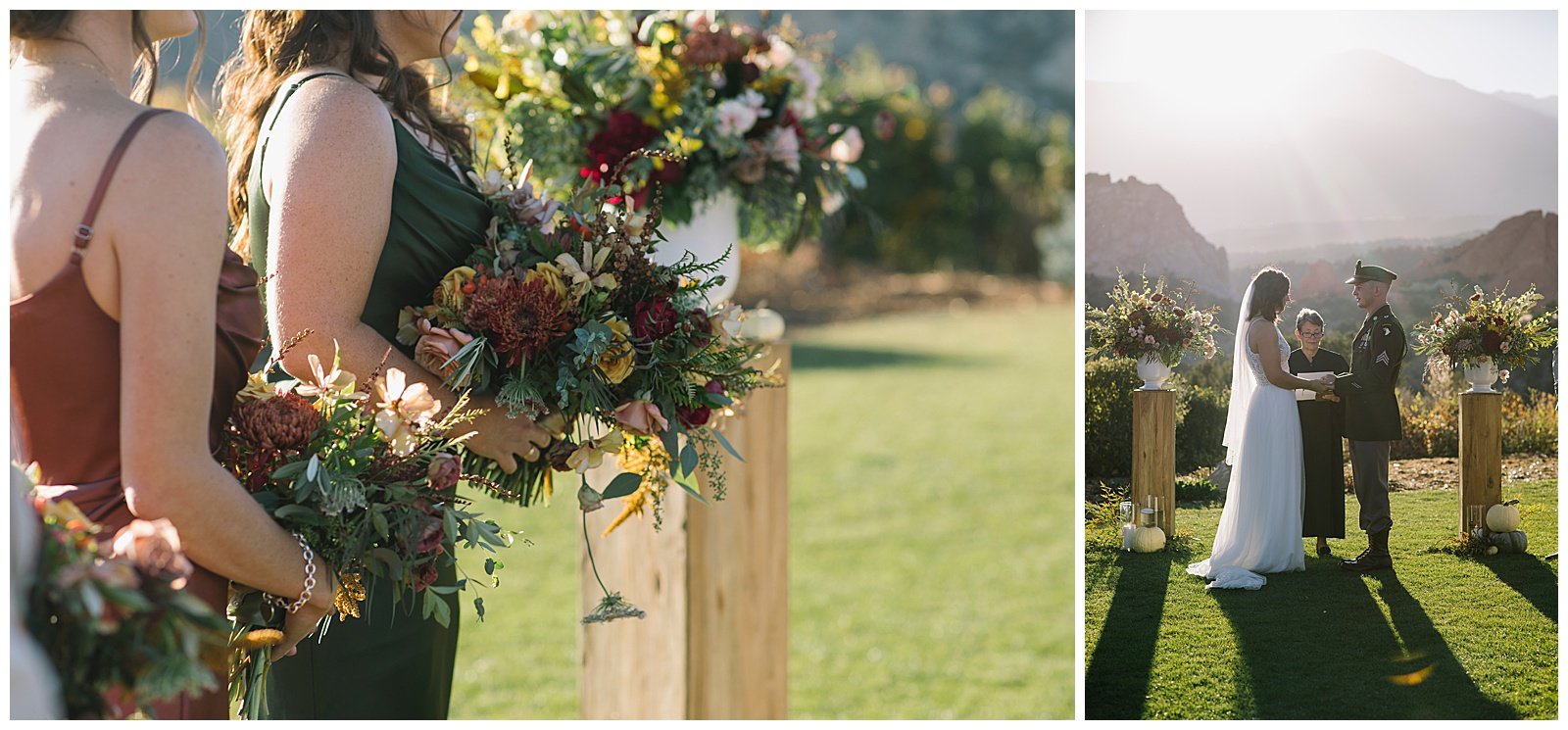 Fall Bridesmaid Bouquets at The Garden of the Gods Resort