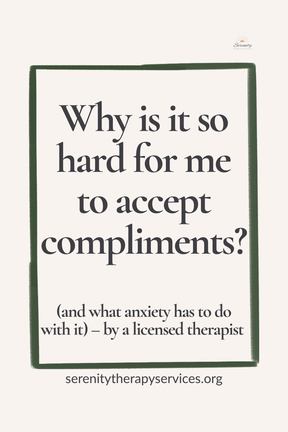 Why You Can’t Accept Compliments (And What That Says About Anxiety and Self-Worth)