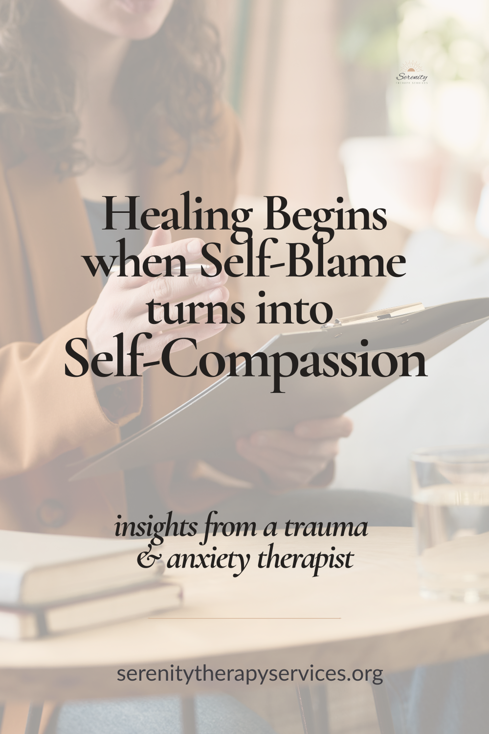 therapist explaining what happens when healing begins and self blame turns into self compassion