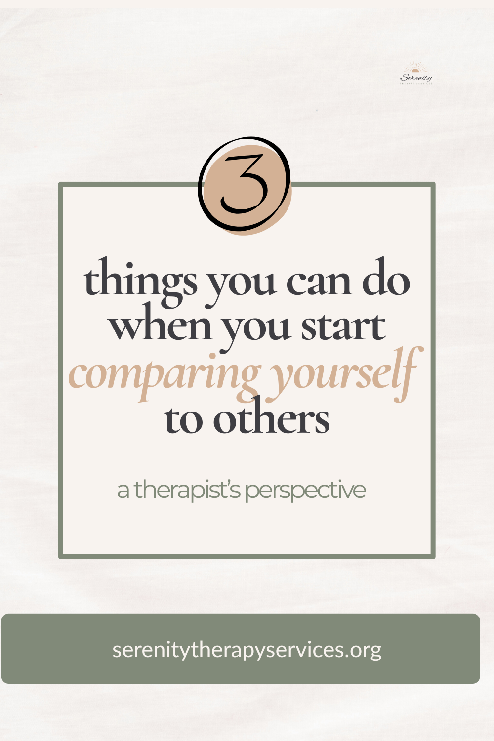 Five therapist-recommended steps to take when comparing yourself to others and feeling anxious or not good enough.