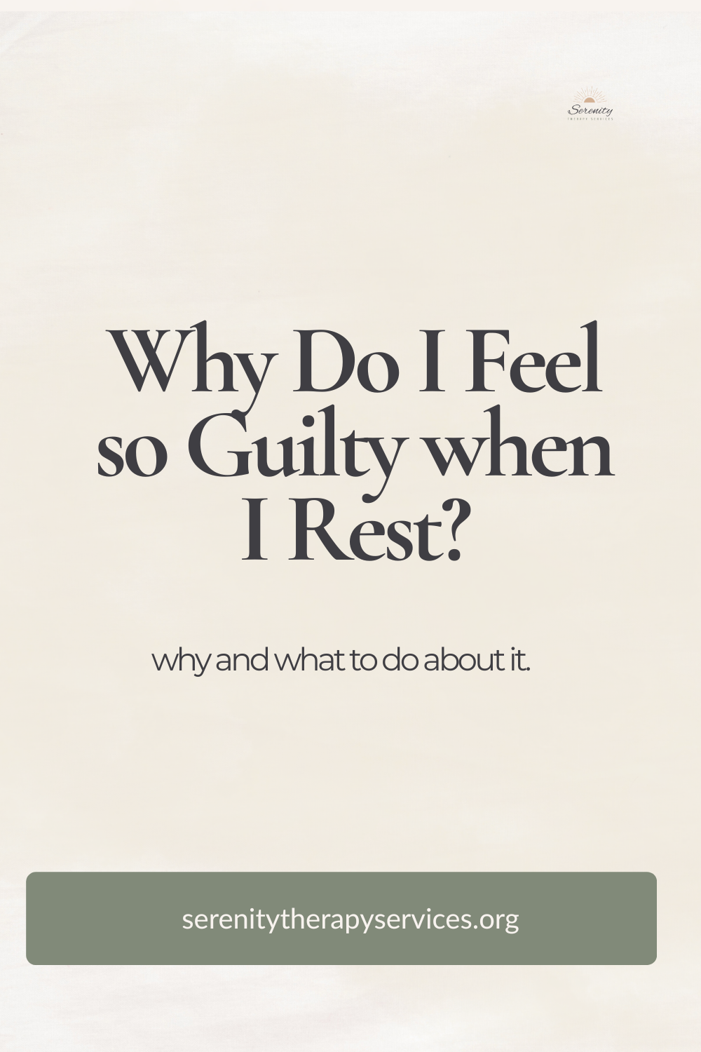 Feeling guilty when resting as a sign of high-functioning anxiety explained by a therapist