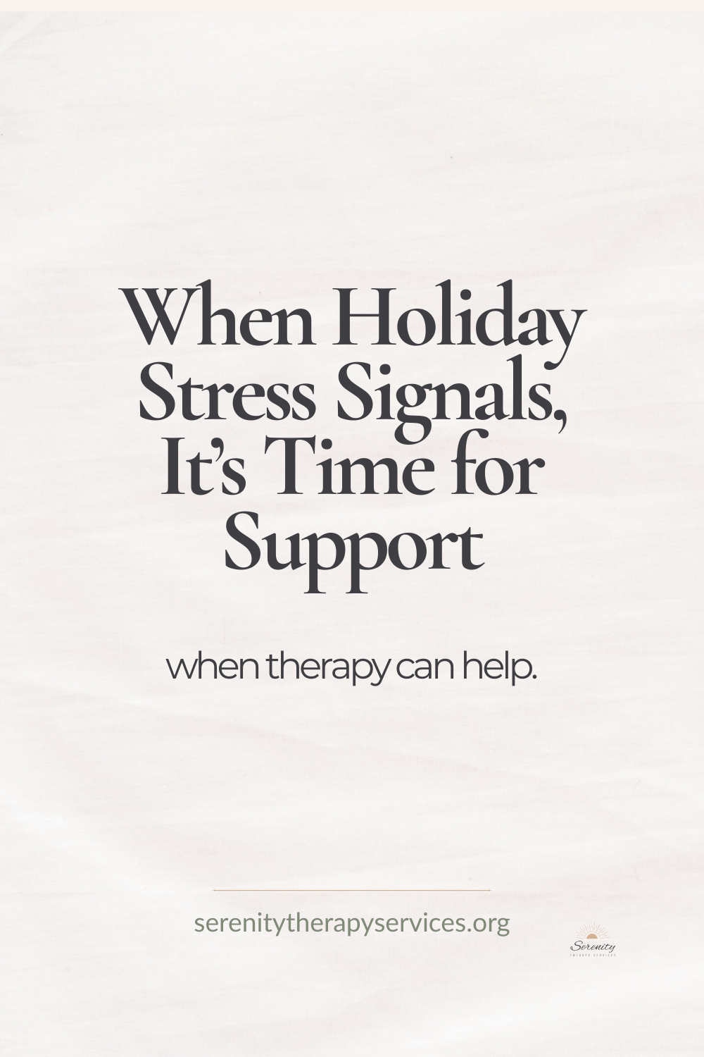 Pinterest graphic about seeking emotional support during the holidays, focused on therapy, self-compassion, and mental well-being.