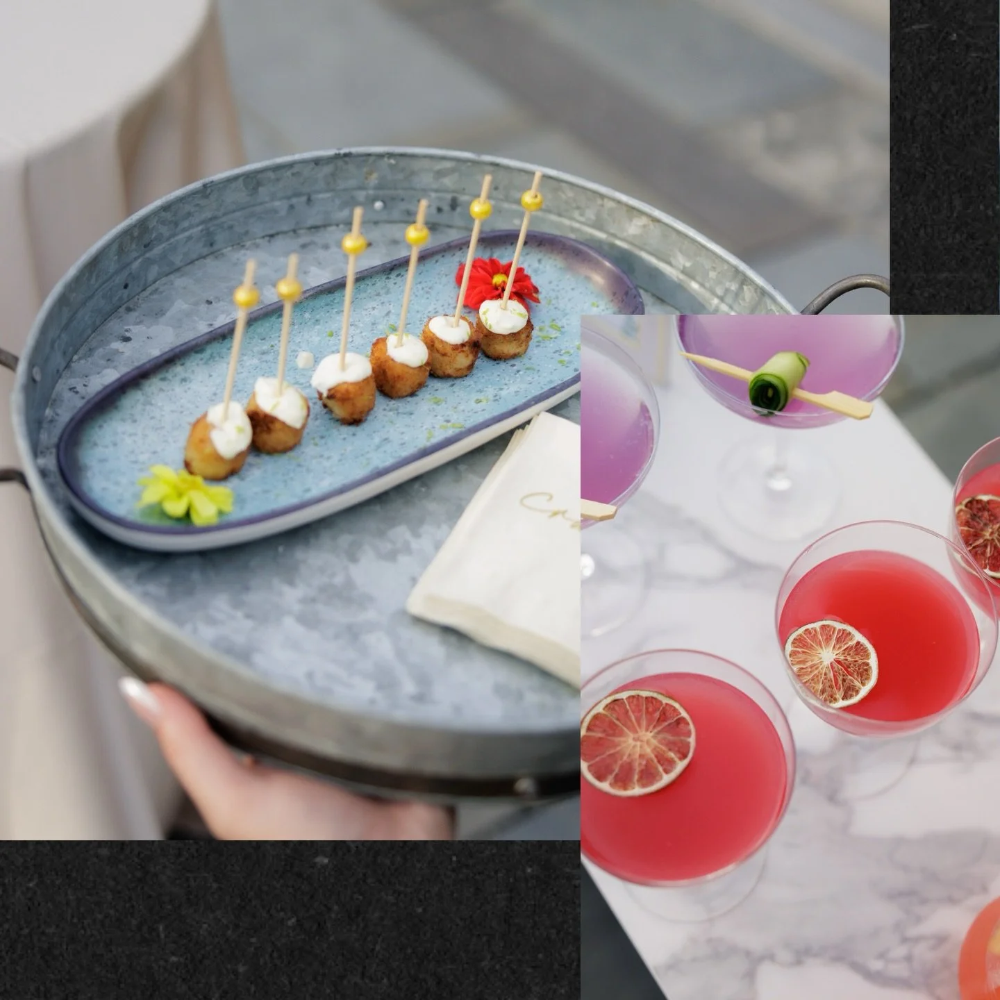 As the light softened, golden hour gave way to an effortless summer evening of exquisite food, craft cocktails and evening meant to linger by the fire✨

Planner @rebeccadalydesigns 
Venue @thekembleberkshires 
Photo @its.abigailfenton 
Bar @higher.ba