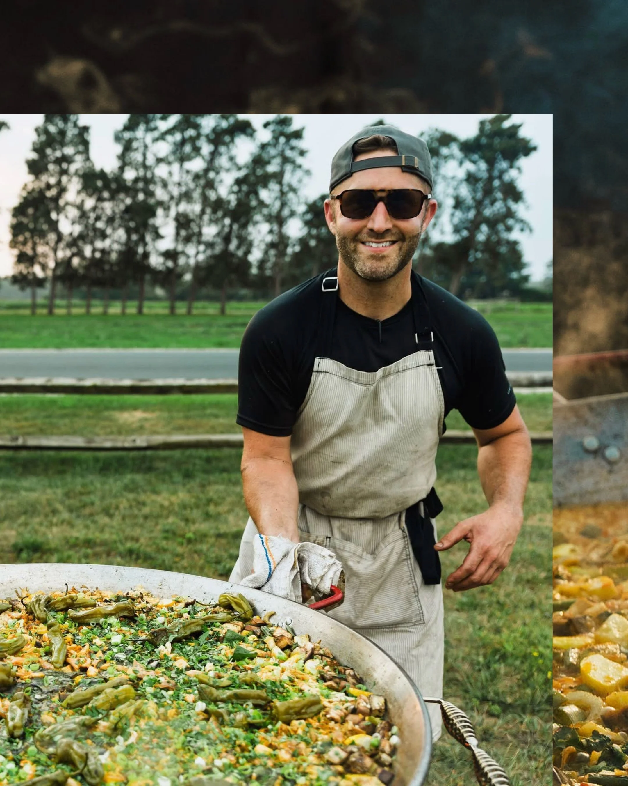 The fire is lit, the paella pan is sizzling, and the experience is just getting started. 🔥🥘

Our wood fired paella station brings guests right into the action, watching every ingredient come together over an open flame while the aromas fill the air