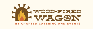 crafted caterings wood fired wagon logo