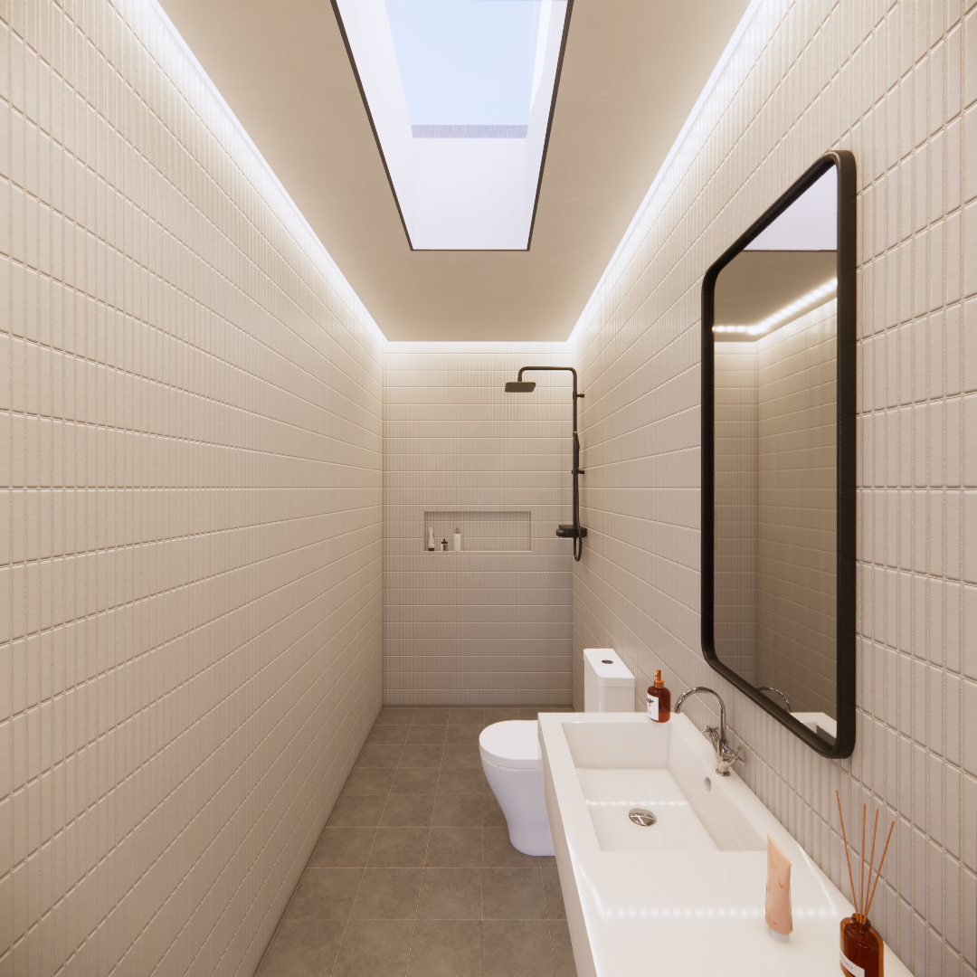 BL Designs modern renovated bathroom