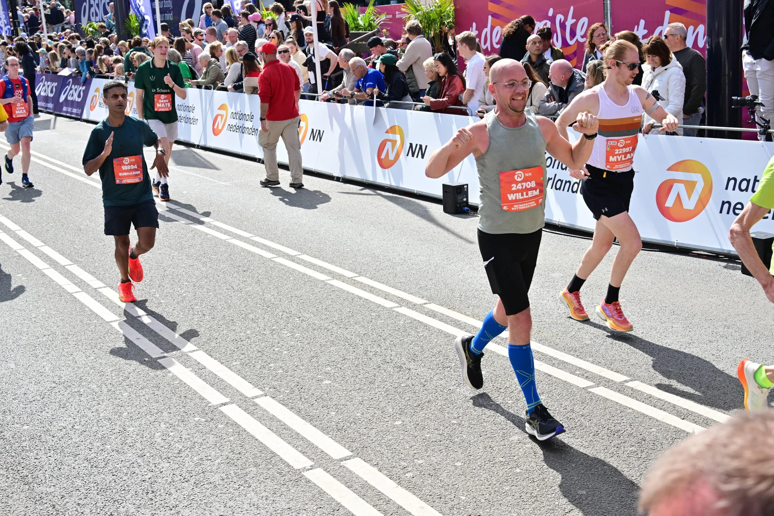 marathon Rotterdam laatste meters sprint naar finish