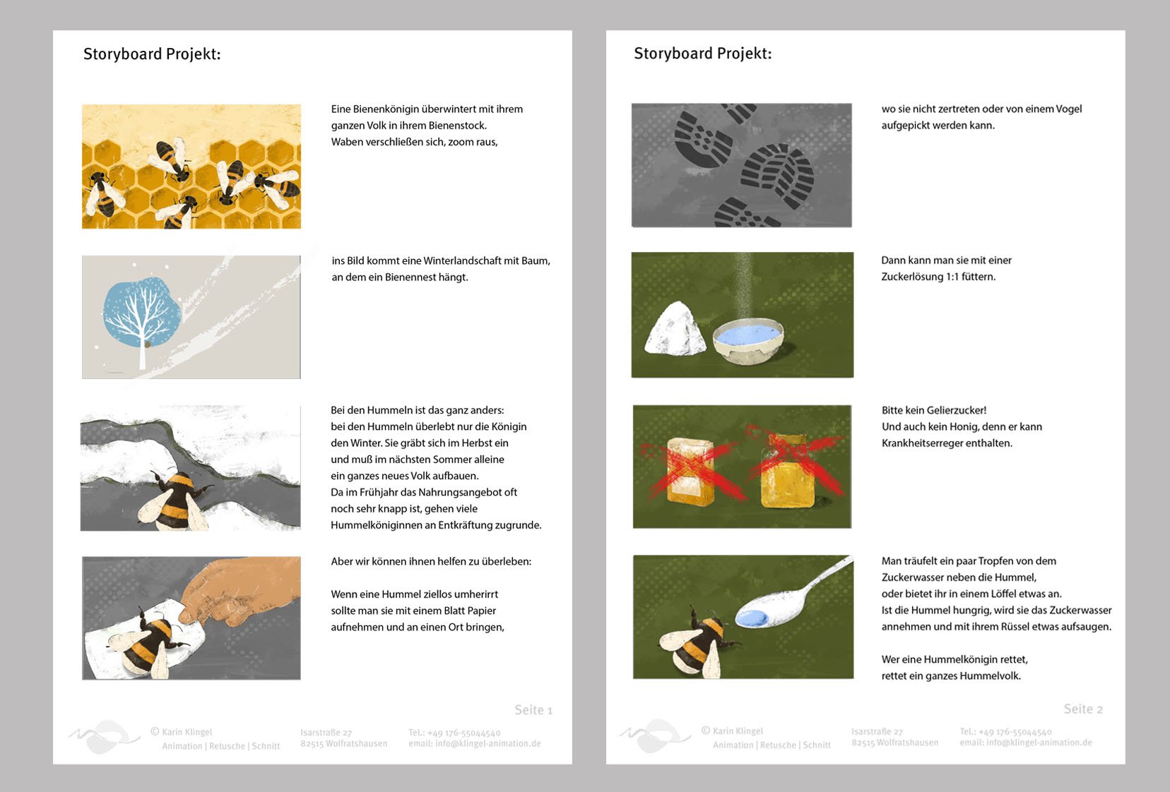 Storyboard Hummelkönigin