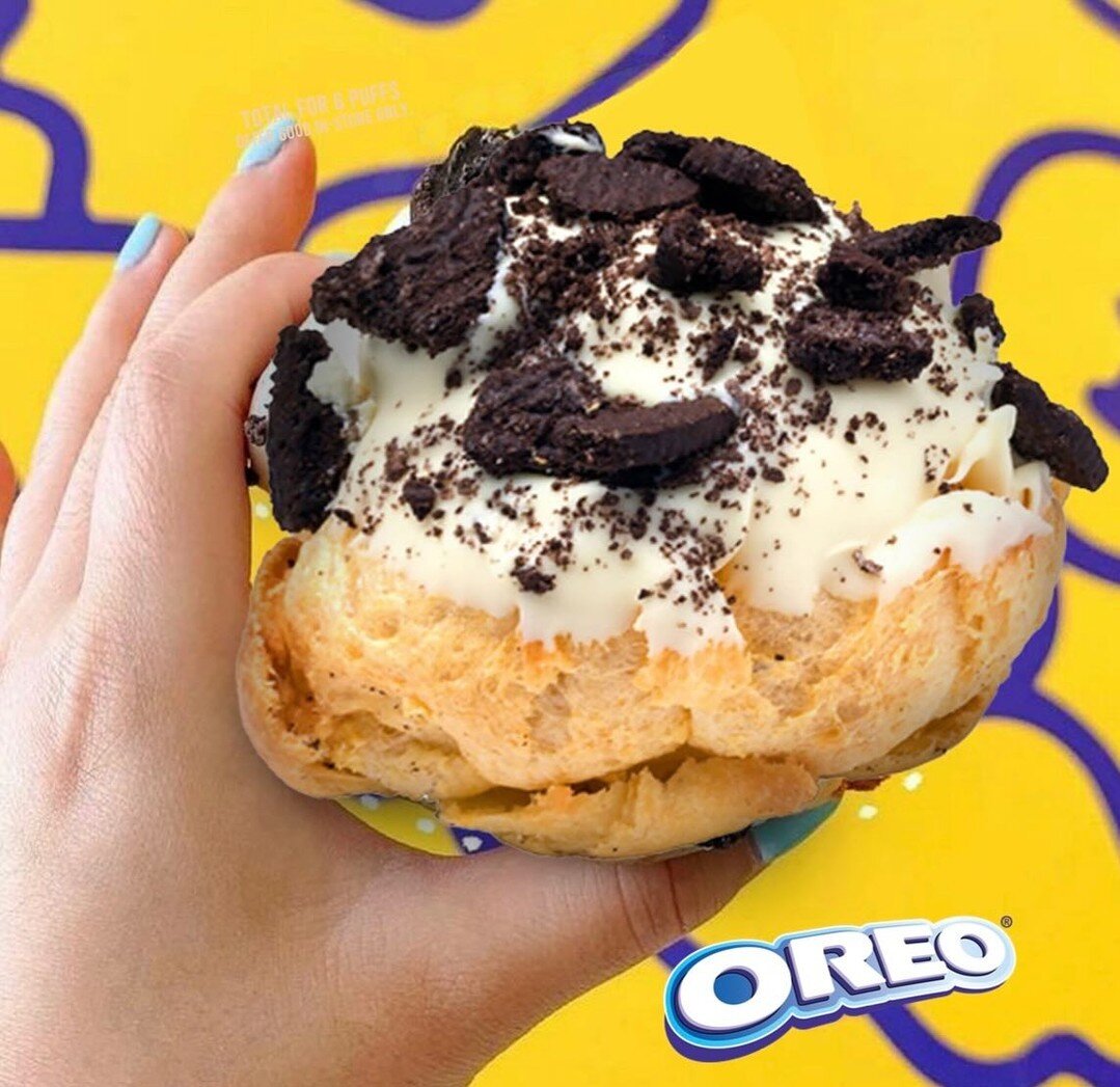 National Oreo Day March 6th! 😋 GET 10% OFF your next order!
Show this post and say &ldquo;I want my Oreo!&rdquo; and get 10% off your next order in-store of any OREO or OREO MINT filled cream puff. 

Want it delivered? 🚗 Use code  OREO  on app/web 