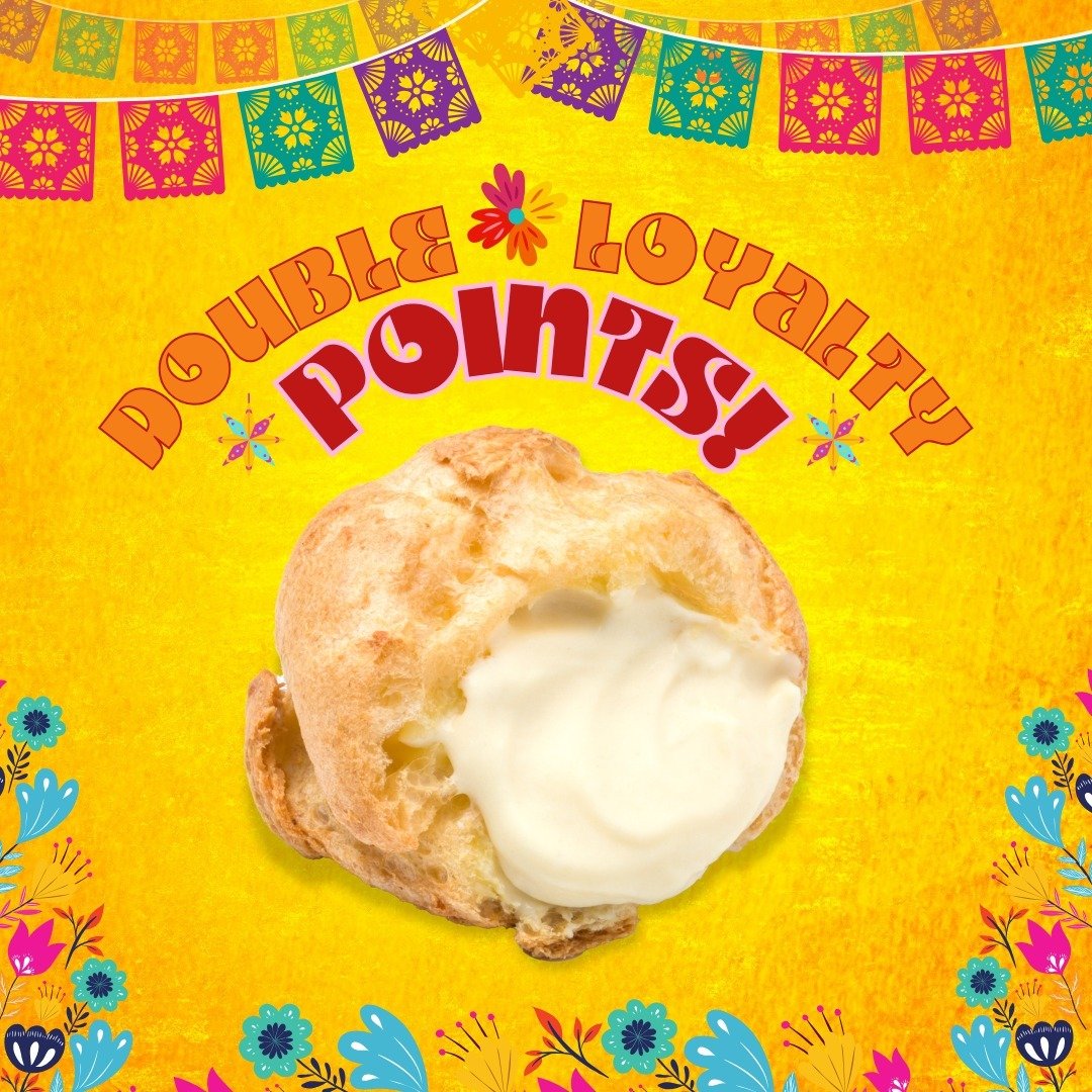 🇲🇽 It's DOUBLE LOYALTY POINTS on Cinco de Mayo! 🇲🇽
Any purchase on (app/web) Sunday the 5th is DOUBLE POINTS! Free puffs faster!
💃 Get the app: beardpapas.com/bp-app-download today!
#beardpapas #cincodemayo #dessert #foodie #foodblogger #love #c