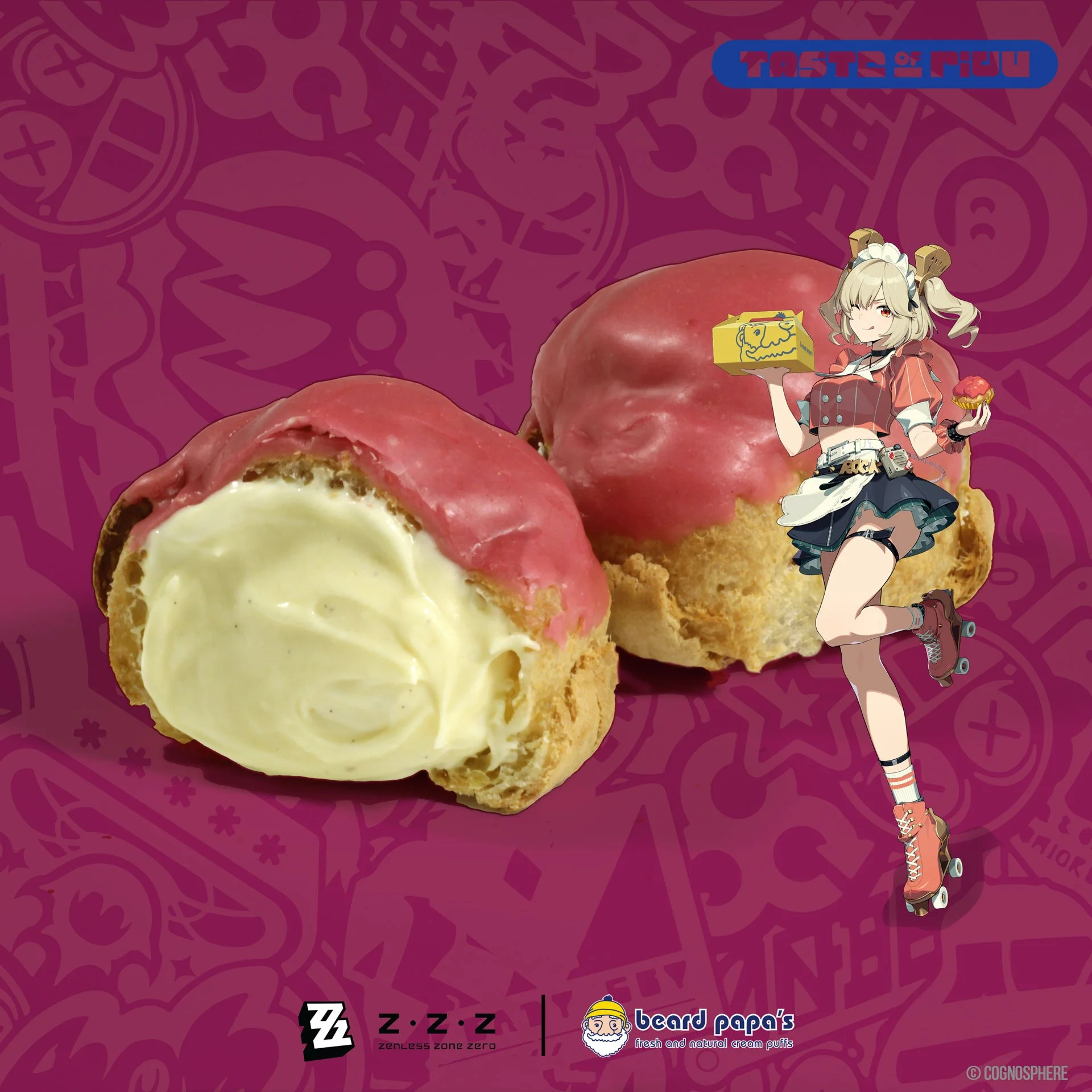 Beard Papa's Fresh Baked Japanese Cream Puffs