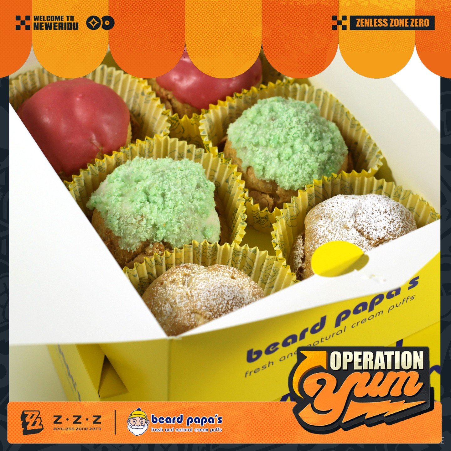 🤩 Starts Sunday, 6/8 at Beard Papa's near you! 🤩 Don't miss out Proxies!
🕹️ beardpapas.com/zenless-zone-zero to enter to win!

#ZenlessZoneZero #BeardPapas #ZZZCollab #Dessert #zzzero #operationyum #anime #manga #cosplay #foodie #foodlover #delici