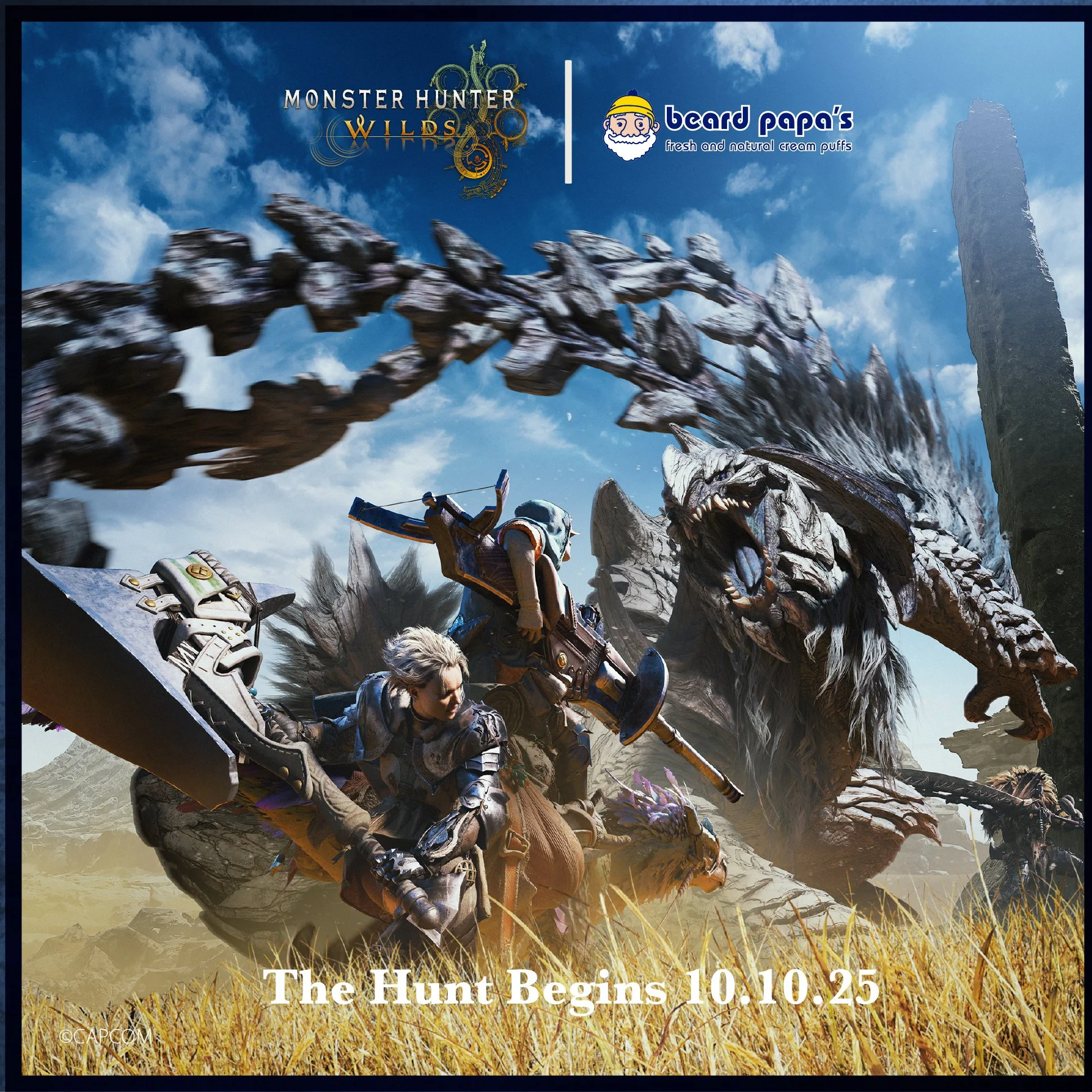  Beard Papa’s and Capcom Partner for Monster Hunter Wilds™ Promotion This October