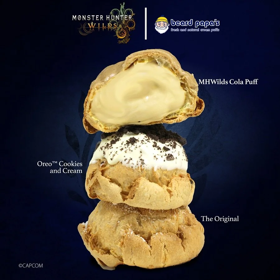🎉Exciting news! Collaboration extended until 11/20!🎉
👉Grab your Hunter Combo Pack, unlock your in-game rewards, and taste the limited-time MHWilds Cola Puff before it’s gone.
📍At all USA Beard Papa’s locations. See bio. 
#beardpapas #