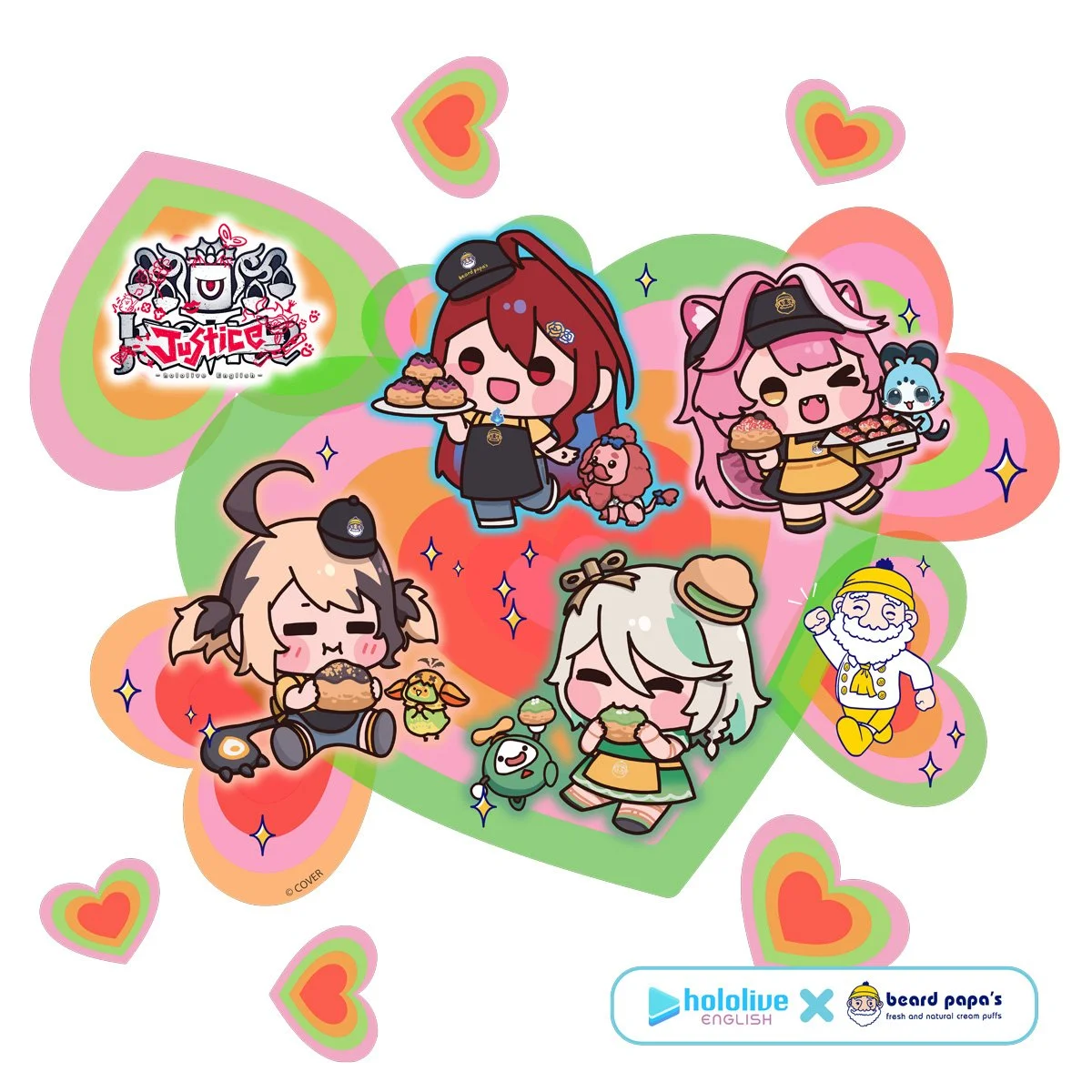 Fresh Puffs Meet Fresh Talents: Beard Papa’s × hololive English -Justice- Collab Launches Nationwide
