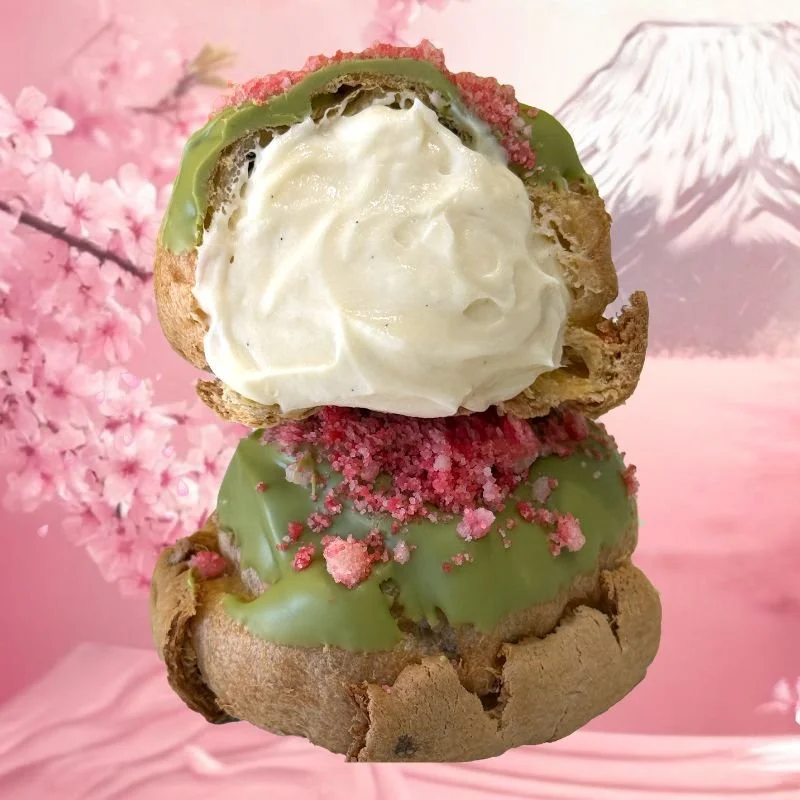 Sakura Season in Japan: Celebrating Cherry Blossoms with the Sakura Matcha Cream Puff 🌸🍵