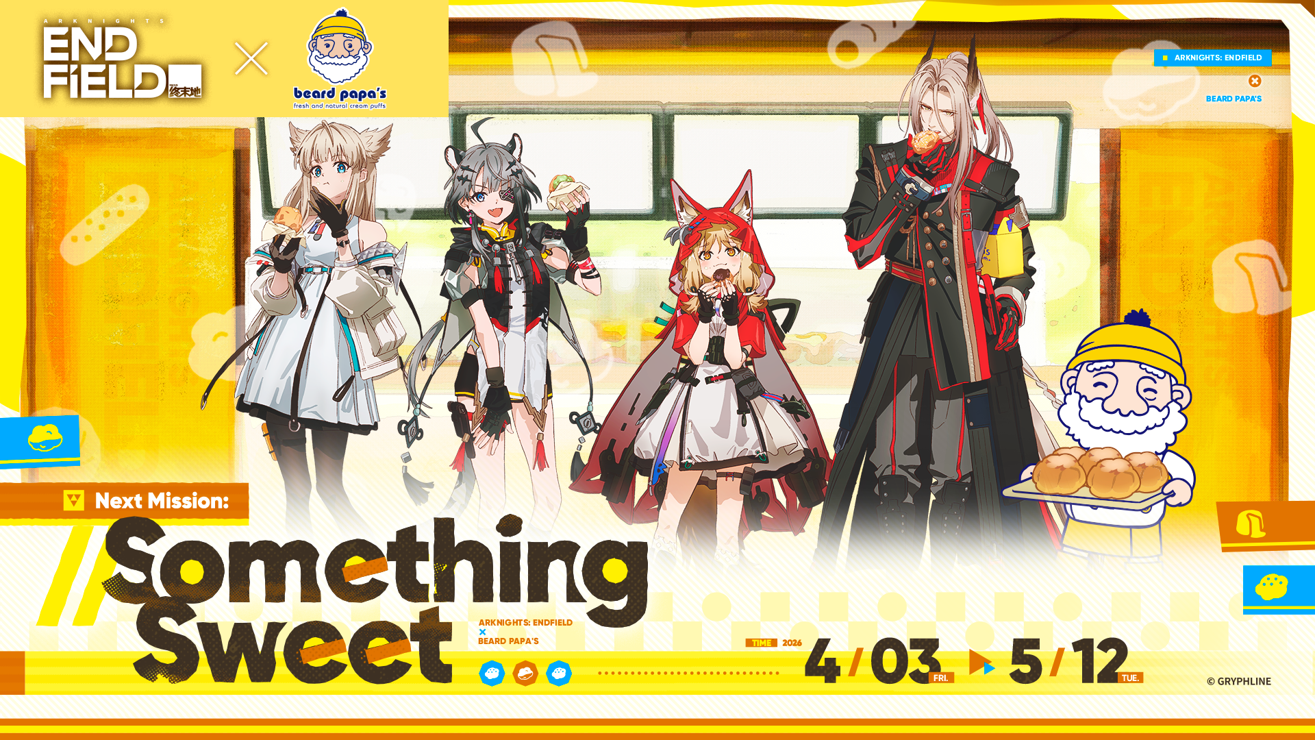 Beard Papa’s Brings the World of Arknights: Endfield to Life with a Limited-Time Cream Puff Collaboration
