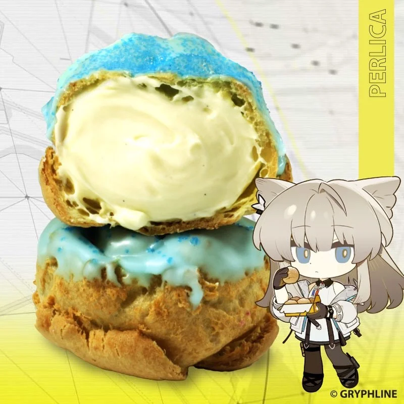 💙 Perlica: Blue cotton candy shell &amp; vanilla bean custard center.
Sweet energy meets the frontier.
Be honest &mdash; are you trying this first? 👀

https://www.beardpapas.com/endfield

 #ArknightsEndfield #BeardPapas #Endfield #foodblogger #anim