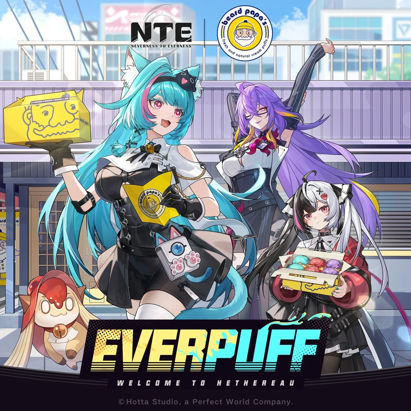 EverPuff is live! 💚🌹💜Visit a Beard Papa&rsquo;s Now! Start your collection.
Visit participating Beard Papa&rsquo;s locations June 12th - July 13th to experience the collaboration, try all three character-inspired puffs, and receive exclusive merch