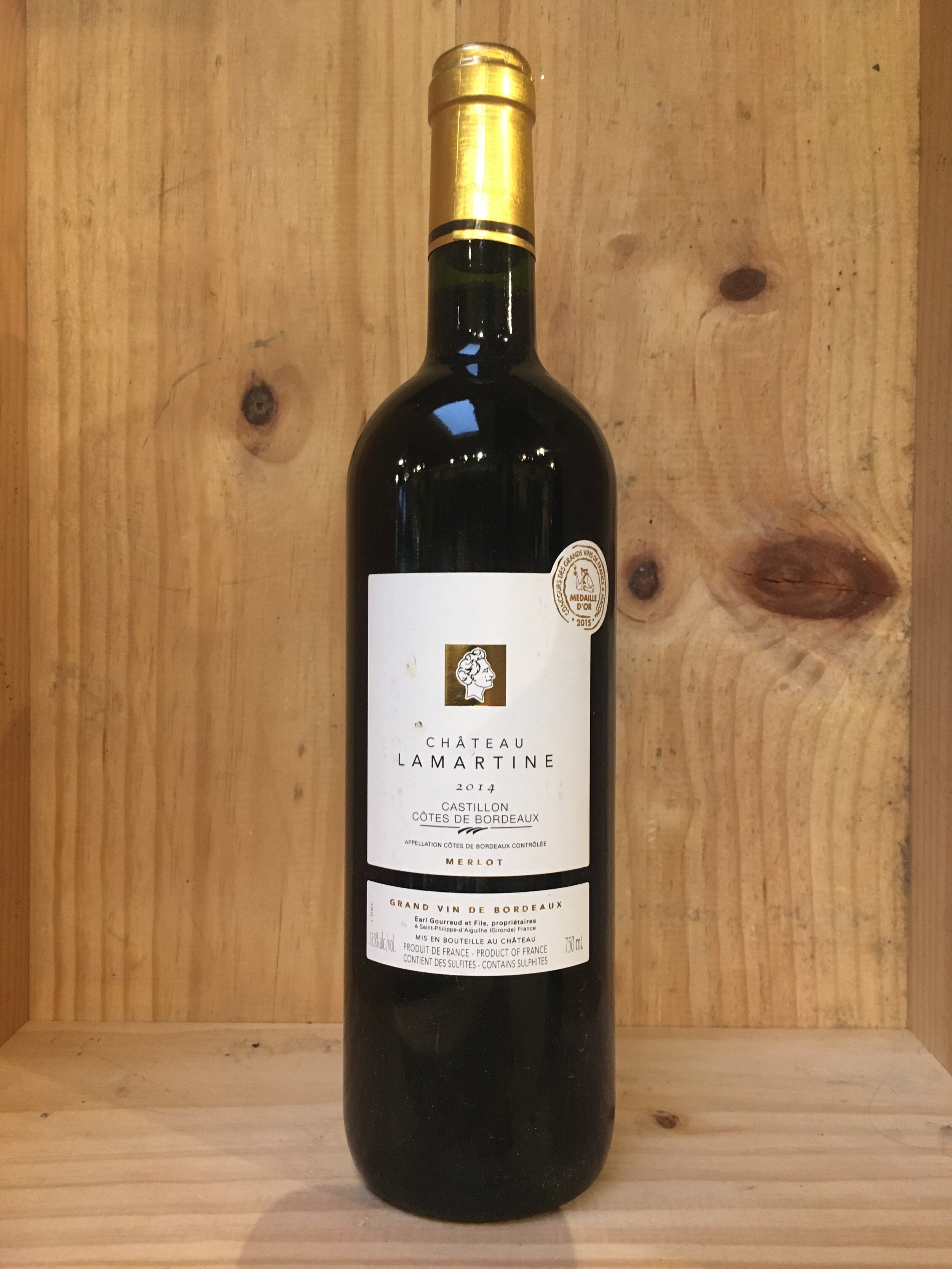 Château Lamartine Castillon Côtes de Bordeaux 2014