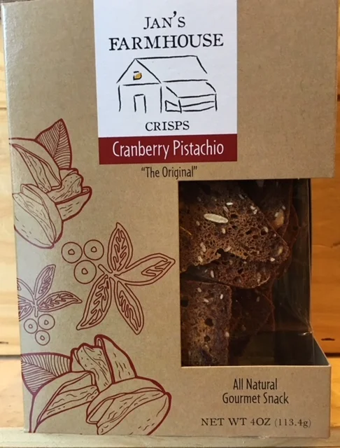Jan's Farmhouse Cranberry Pistachio crisps