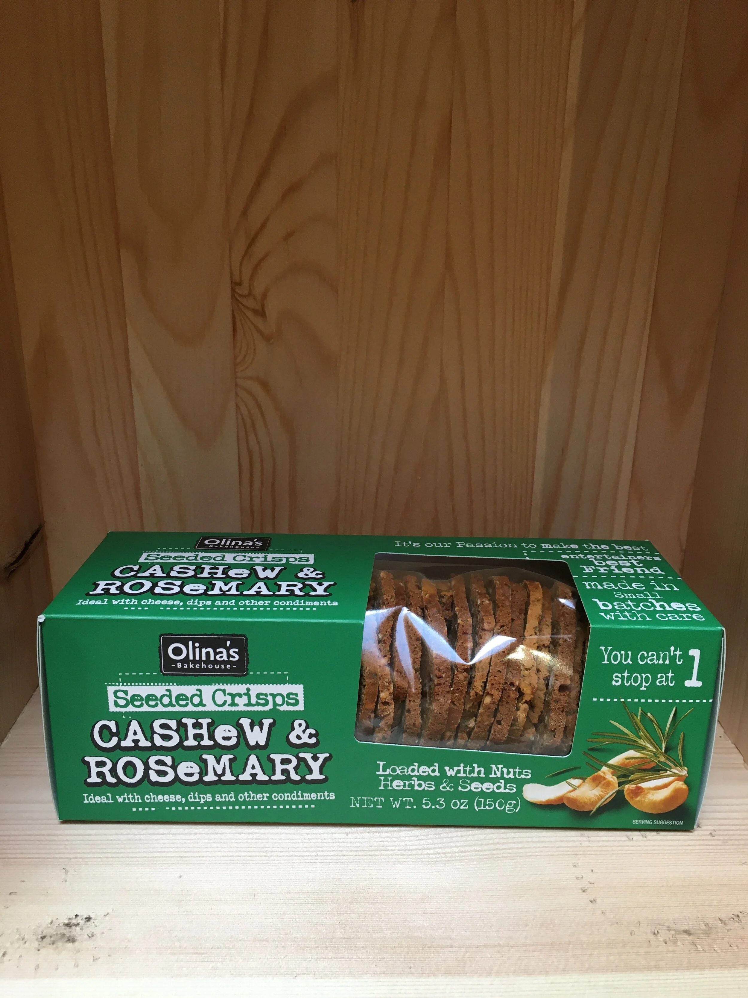 Olina's Cashew and Rosemary cracker