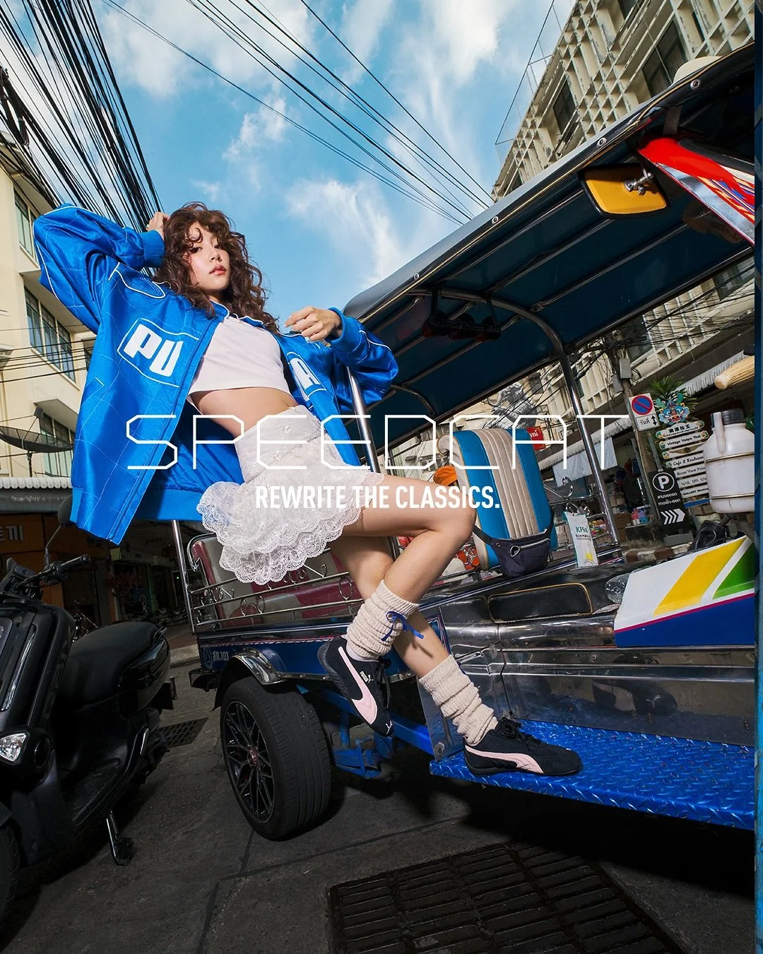 #RewriteTheClassics for PUMA #Speedcat Campaign featuring trendsetters from MY, TH, PH, ID

🇲🇾 @shakiraidora @nizarhashim @lucaseelau @saramuzam @nyokki.ho @koeyeet 

Makeup: @erantheloo 
Hair: @kahyan_makeup_artist 
Assistant HMUA: @clara.creates.