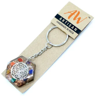 Orgonite Power Keyring - Flower of Life