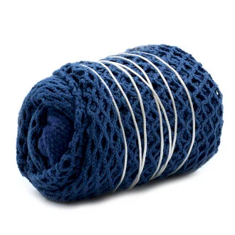 Pure Cotton Mesh Bag - Blue