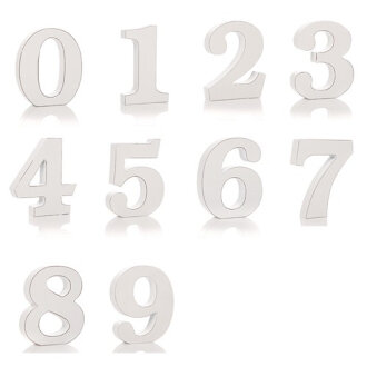 Shabby Chic Numbers - 1 - 0 (10)
