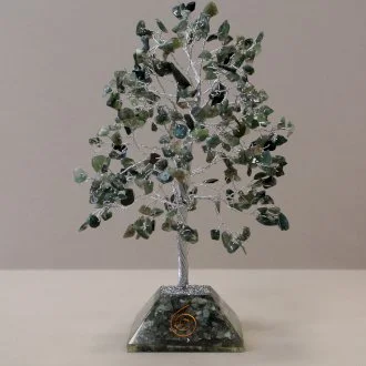 Gemstone Tree with Orgonite Base - 320 Stone (Moss Agate)