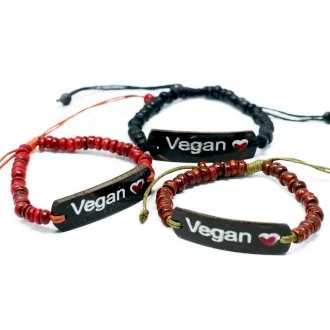 6 x Coco Slogan Bracelets - Vegan ❤
