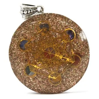 Orgonite Power Pendant - Multi Power Chakra - (Large)