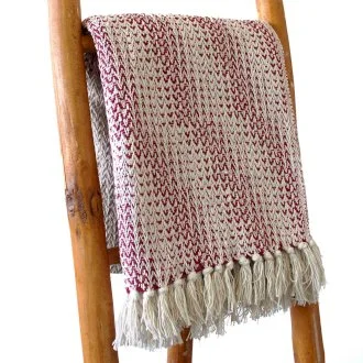 Boho Comfort Throw - Ruby Two Tone