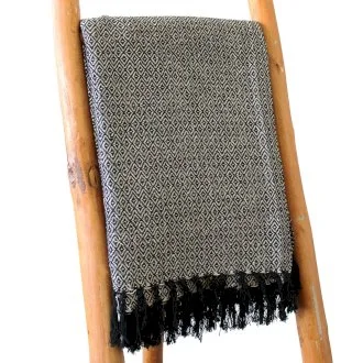 Boho Comfort Throw - Charcoal