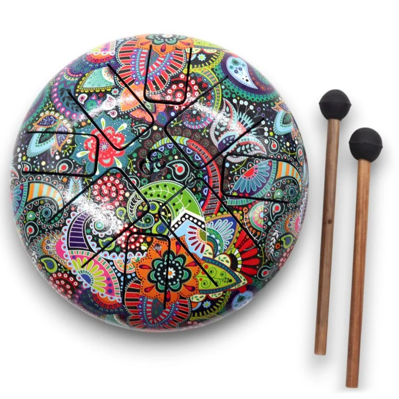 Hapi Drum - Multi Coloured Om