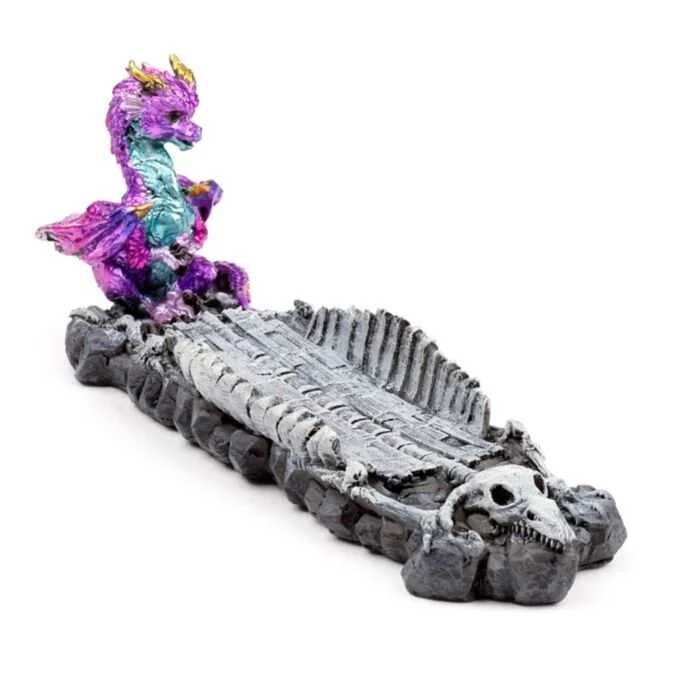 Elements Baby Dragon Skeleton Ash Catcher