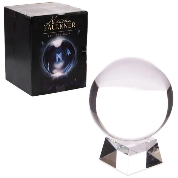 Decorative Mystical Crystal Ball with Stand (14 cm)