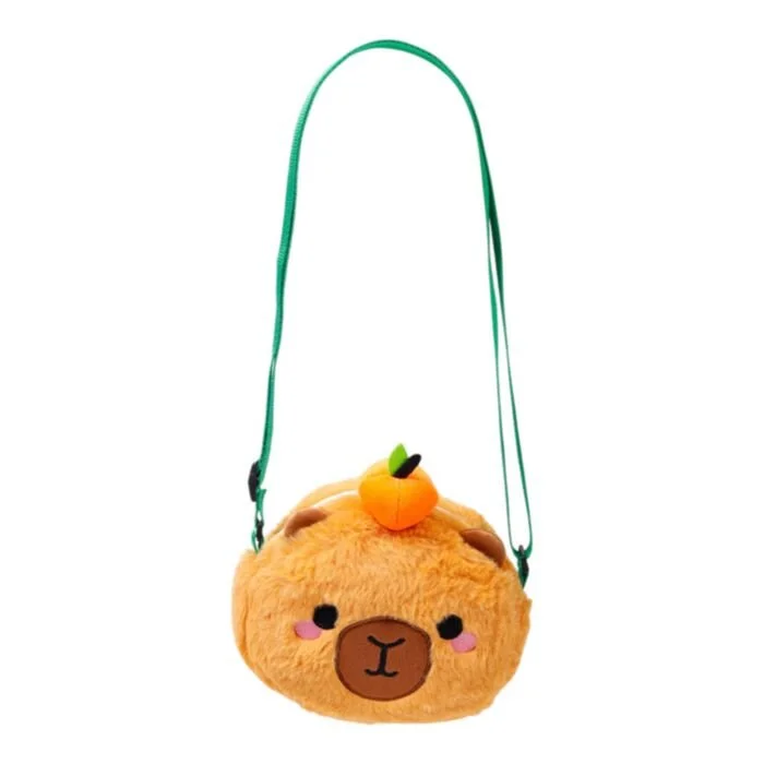 Adoramals Duke the Capybara Plush Cross-Body Bag