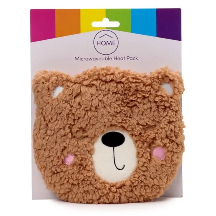 Teddy Bear Microwavable Plush Round Lavender Heat Pack