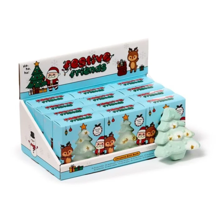 Christmas Tree Shaped Bath Bomb in Gift Box