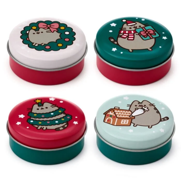 Pusheen the Cat Christmas 2023 Lip Balm in a Tin