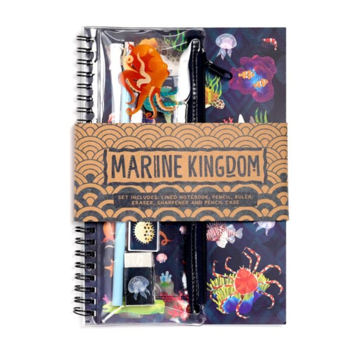 Marine Kingdom Spiral Bound A5 Lined Notebook
