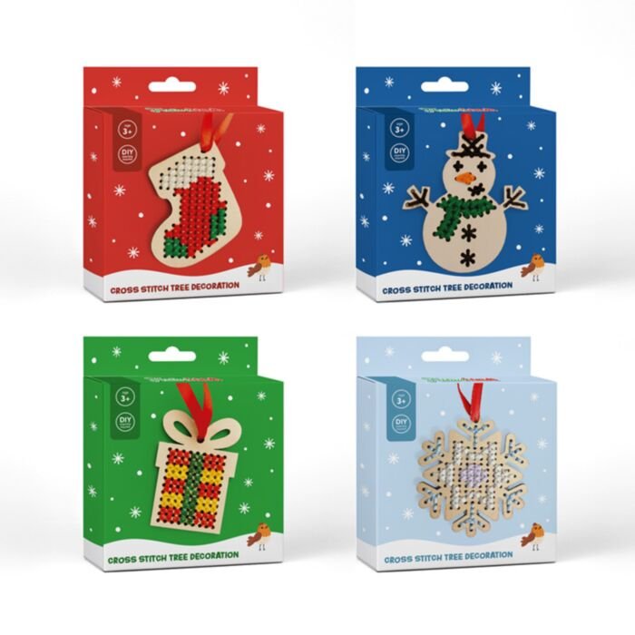 Festive Friends Christmas Decoration Cross Stitch Kit