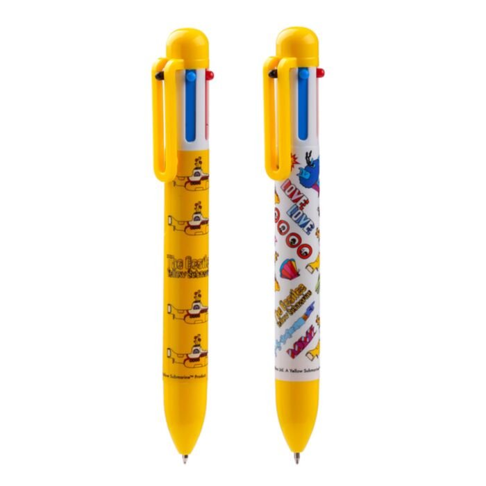 The Beatles Yellow Submarine Multi-Colour Pen (6 Colours)