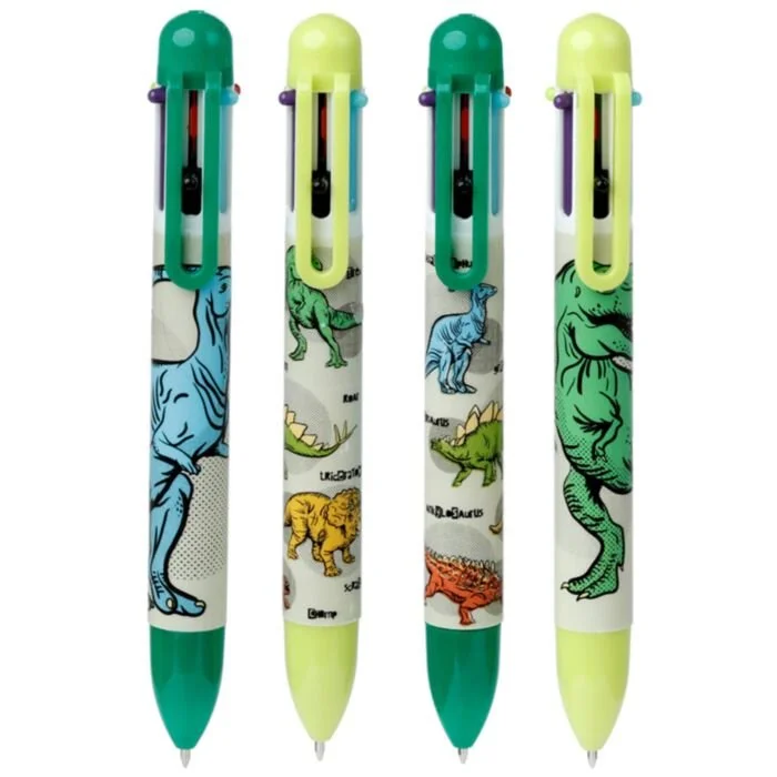 Dinosauria Multi-Colour Pen (6 Colours)
