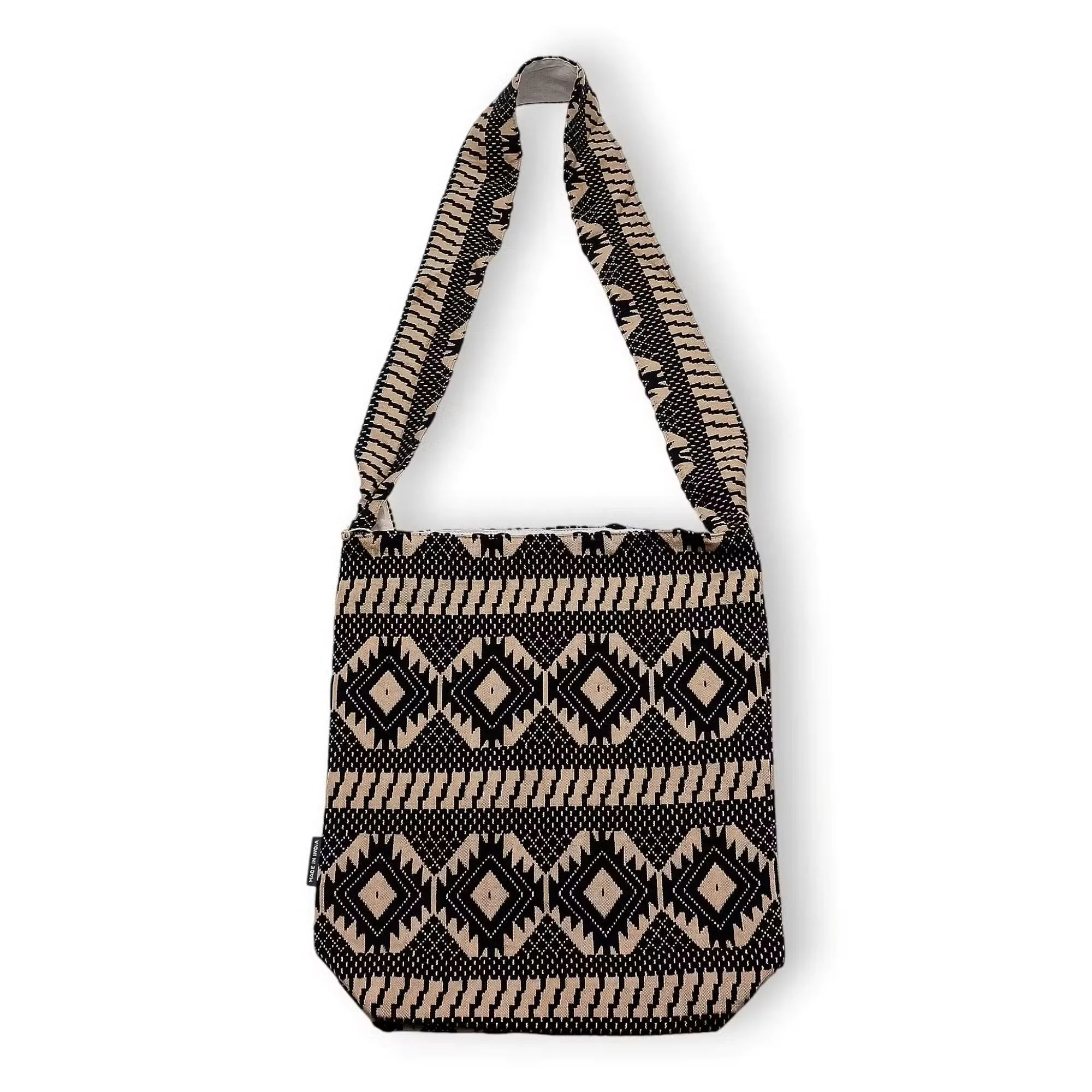 Nomad Sari Jacquard Natural Nomad Carry-all Bag - Desert Loom