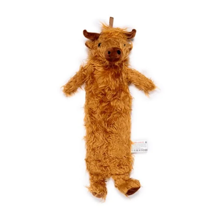 Highland Coo Hot Water Bottle with Plush Cover (Long)