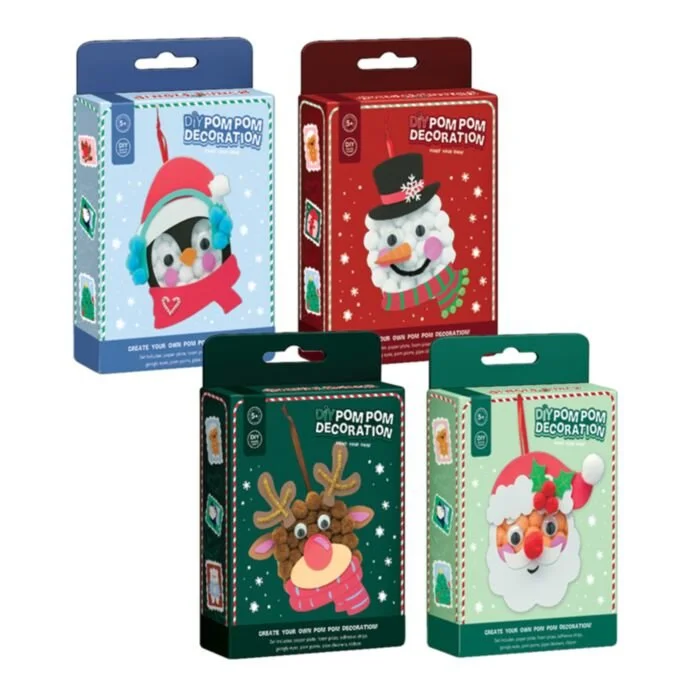 Christmas Jingle Bunch Make Your Own Pom Pom Decoration