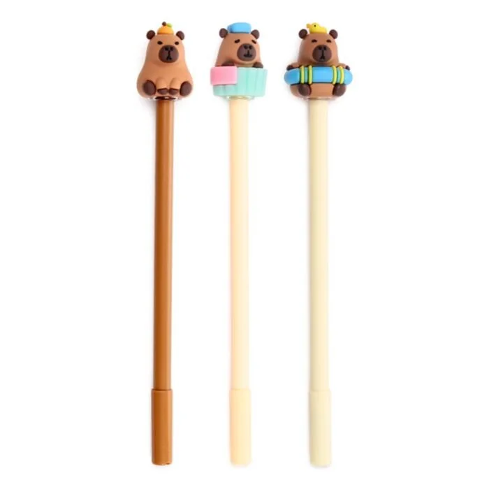 Capybara Erasable Pen with PVC Topper